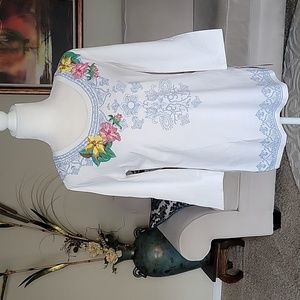 Relaxed by Charters Club Embroidered Top